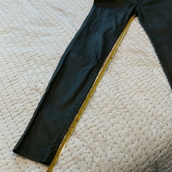 Helmut Lang Plonge Leather Leggings Pant Black - Picture 3 of 7